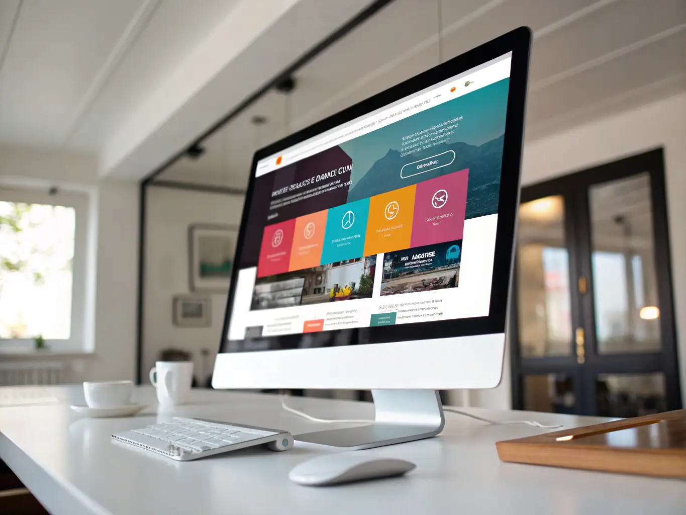 A clean, modern website design showcasing Modaltech's web development services, featuring a responsive layout and user-friendly interface.