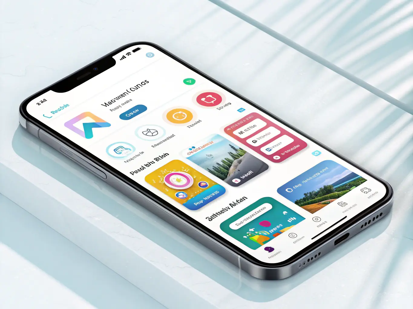A mobile app interface demonstrating Modaltech's mobile app creation capabilities, highlighting intuitive design and seamless user experience.